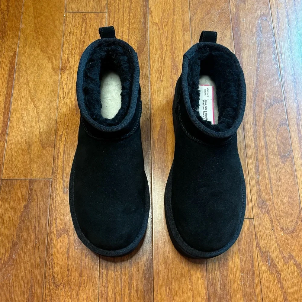 Uga Size 8 Ugg Black Mini Platform Black 8